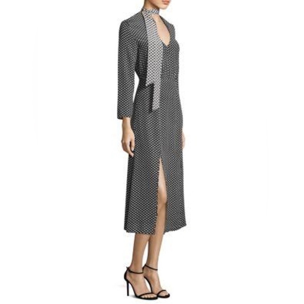 Rixo London Stella Mini Star Midi Silk Dress size Large